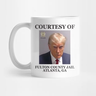 Trump Mugshot Courtesy of Fulton county Jail Mug